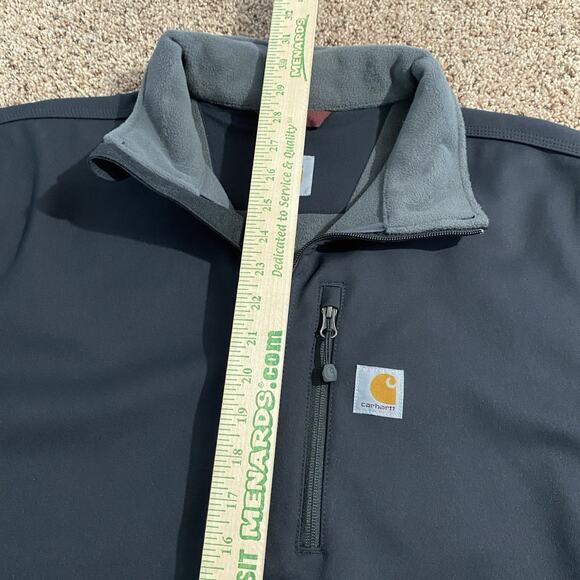 Carhartt Mens Sz XL Rain Defender Relaxed Fit Black Softshell Jacket Outdoors - Picture 9 of 9